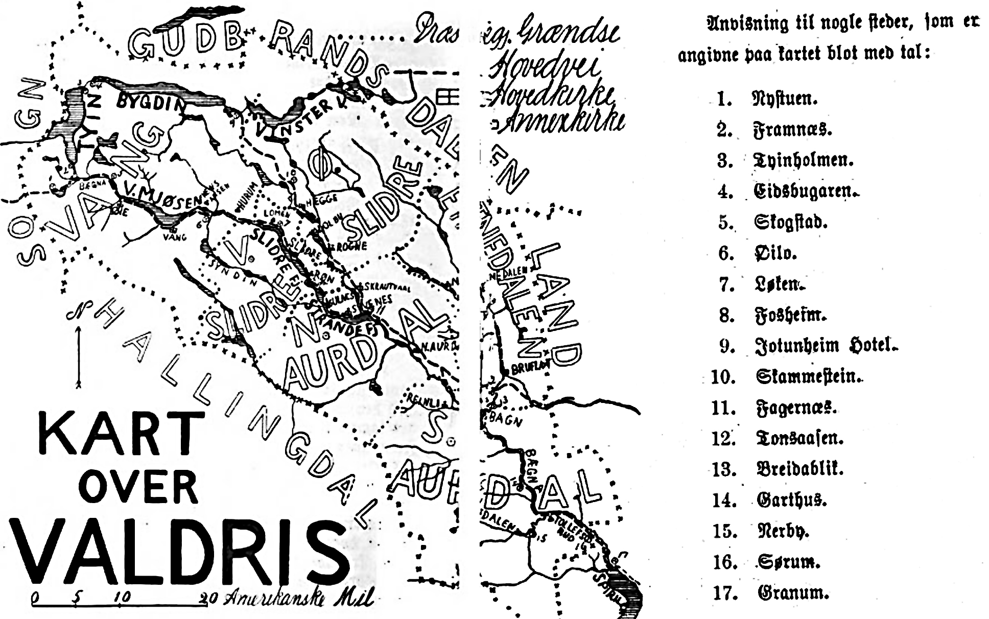 Kart Over Valdris 1906