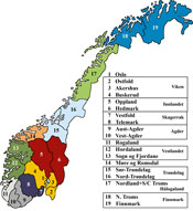 Proposed Fylke Map of Norway